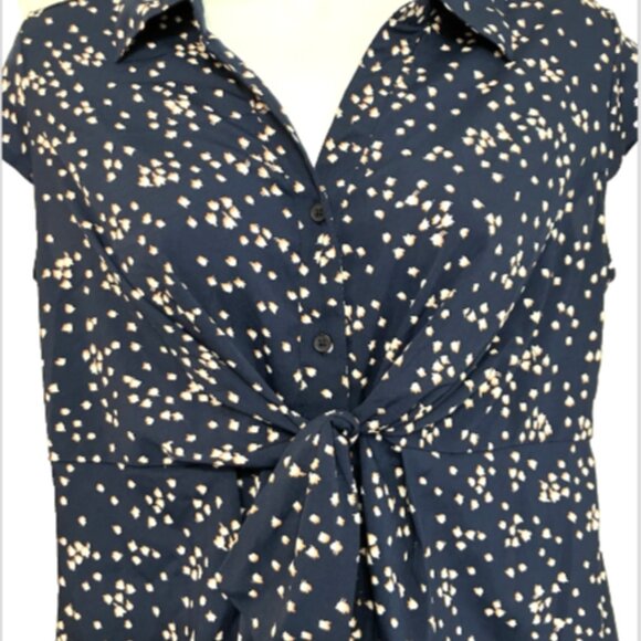 Motherhood Maternity Small Multicolor Short Sleeve V Neck Knee Length Dress - Picture 4 of 12